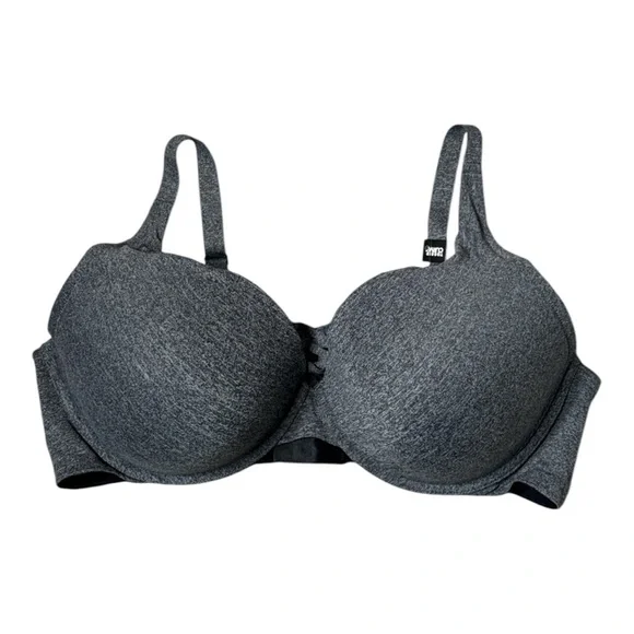 TORRID CURVE XO PUSH UP PLUNGE BRA 46DD CHARCOAL LACE UP SEXY SUPPORT **NWT** - Picture 2 of 10